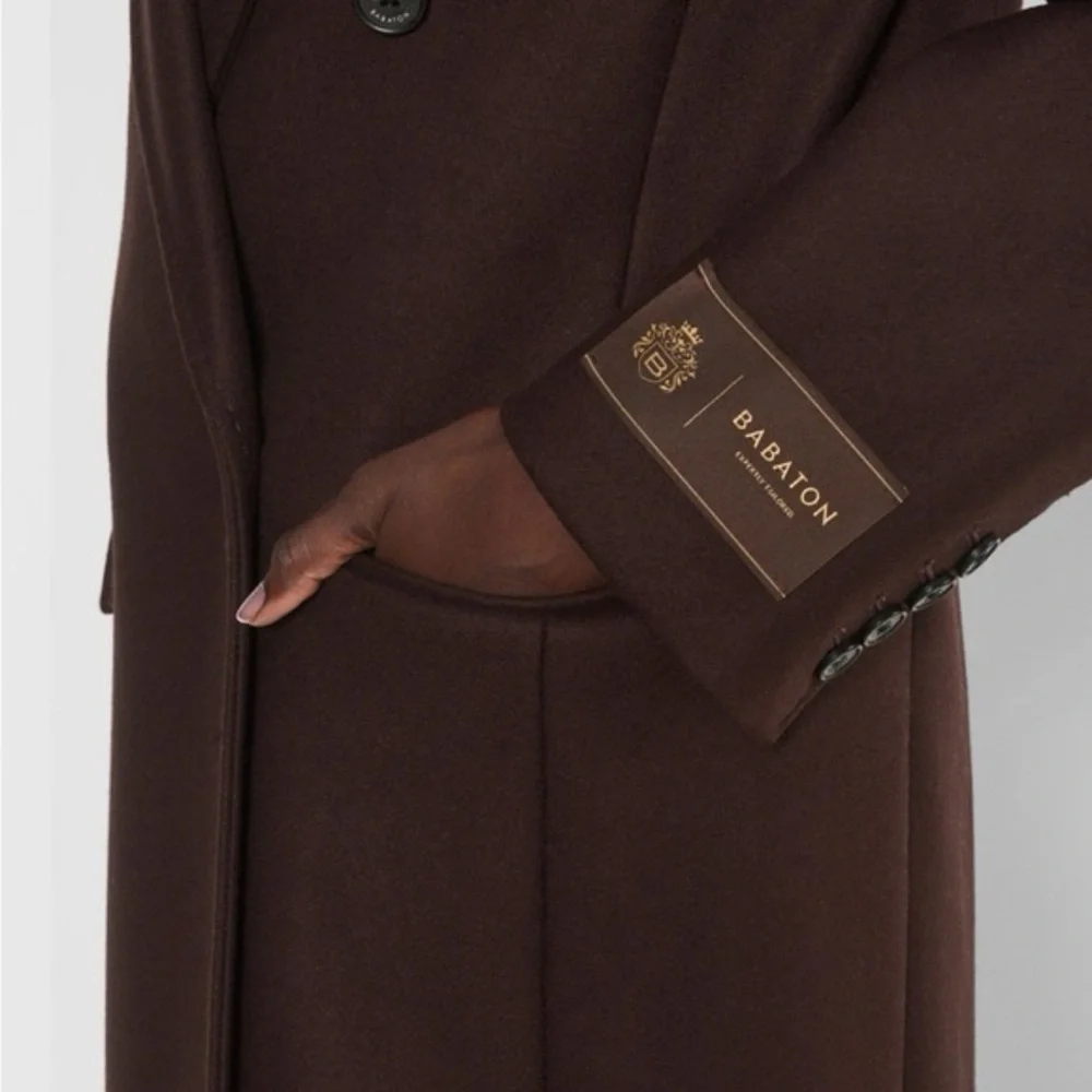 Virgin Wool Cashmere Aritzia Babaton The Constant Coat - Picture 7 of 12